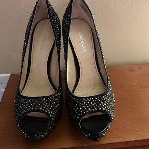 Enzo Angiolini Black Studded platform shoe size 9